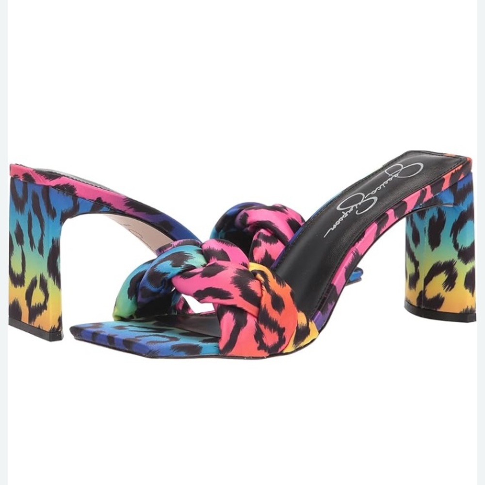 Colorful Women's Heeled Sandals